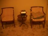 Pair of nice chairs with table