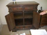 vintage wood sideboard/server