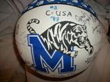 SIGNED UNIV. OF MEMPHIS BASKETBALL.   RARE FIND
1997-1998 Women's Tiger Basketball Roster 
 (22-8) NCAA First Round 

 # Name Pos. Class Hometown/HS/JC 
 34 Annquiennette Burkes F Buffalo, NY 
 35 Malissa Bush F RS Cadiz, KY/Caldwell County HS 
 13 Tiffany Collins G Fr. Missouri City, TX/Willowridge HS 
 22 Kelly Herron F Fr. Millington, TN/Millington HS 
 3 Shanna Humphries C So. Upland, CA 
 32 LaTonya Johnson G/F Sr. Winchester, TN 
 30 Heather Phillips G Jr. Rogers, AR 
 24 Yolanda Reed G So. Coldwater, MS/Coldwater HS 
 41 Rori Roberson G Fr. San Diego, CA/Clairemont HS 
 21 Dwelia Smith F Sr. SoSo, MS 
 44 Tamika Whitmore C Jr. Tupelo, MS