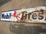 RARE MOBIL TIRES SIGN. APPROX. 8' 8"