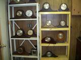 TAMBOUR CLOCKS,SOME ELECTRIC AND SOME KEY WIND.