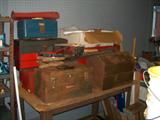 SEVERAL TOOL BOXES FULL OF TOOLS.