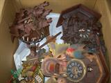 BOXES FULL OF COOKOO CLOCKS.
