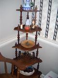 WALNUT 4 SHELVES WHATNOT