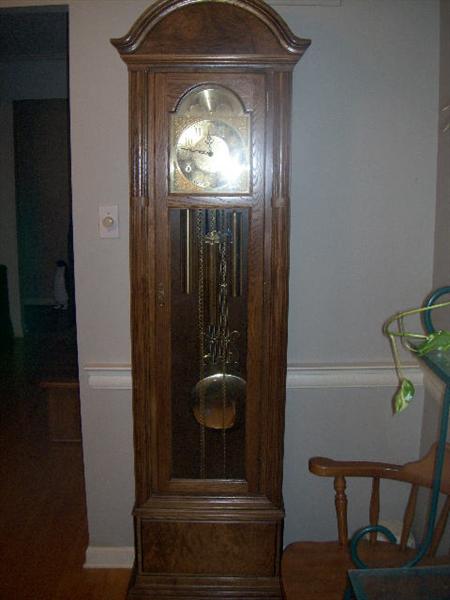 SETH THOMAS GRANDFATHER CLOCK.