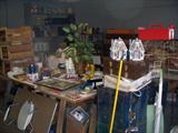TABLES FULL OF MISC HOUSEWARES