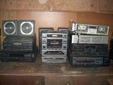PILES OF STEREO EQUIPMENT