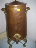 LARGE VINTAGE COPPER COFFEE
URN.