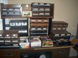CASES AND CASES FULL OF TAPES.
