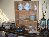 TABLES FULL OF MISC ITEMS