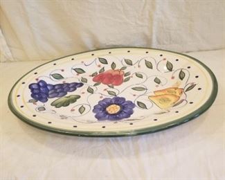 large ceramic oval platter