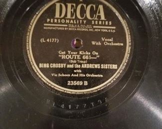 78s Bing Crosby  the Andrew Sisters