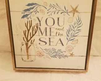 Framed sea picture