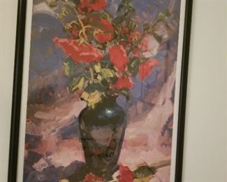 framed picture flowers