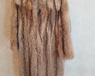 Vintage racoon fur coat