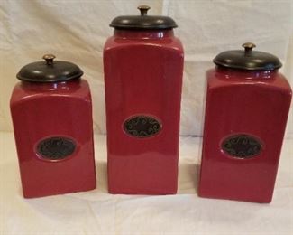 Pier 1 Ceramic canisters