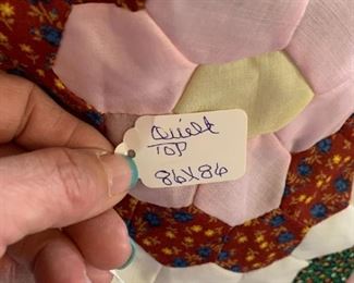 Hand Made quilt tops - various sizes