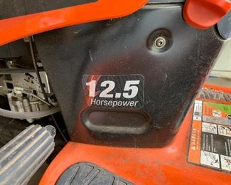 •	Ariens Riding Lawn Mower
o	 Gear Drive
o	 30”
o	 6 speed
o	 new battery
o	 12.5 HP
o	 Well Maintained
