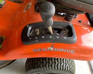 •	Ariens Riding Lawn Mower
o	 Gear Drive
o	 30”
o	 6 speed
o	 new battery
o	 12.5 HP
o	 Well Maintained
