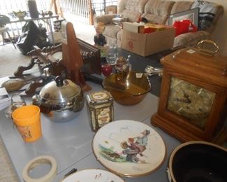 Various collectables in the living room