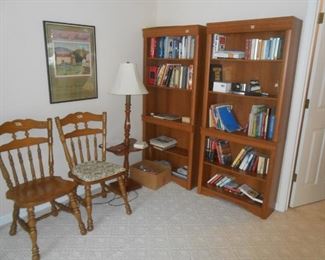 Nice bookcases and chairs