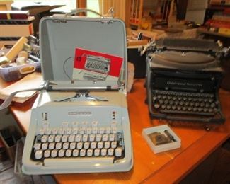 Underwood Noiseless & Hermes 3000 typewriters