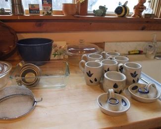 kitchen items & Dean White pottery