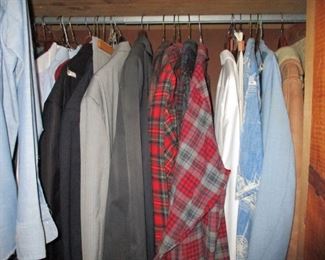 Mans Pendleton shirts & Burberry coat