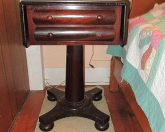 Empire stand (drop leaf with 2 drawers)
