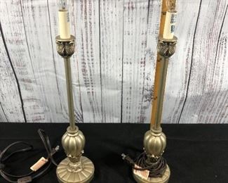 Brushed Silver Table Lamps