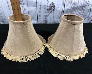 Pair of Fringed Lamp Shades
