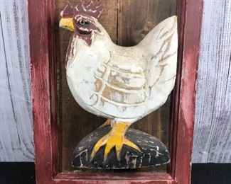 Rustic Hen Wall Decor