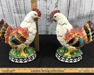 Standing Chicken Figurines