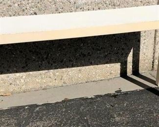 White Laminate Sofa Table