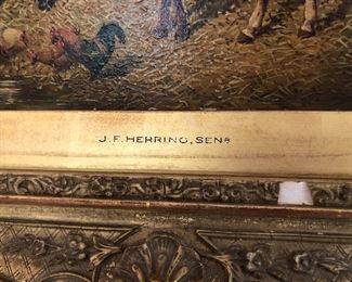 John Frederick Herring Sr. (father) Original Oil on Board