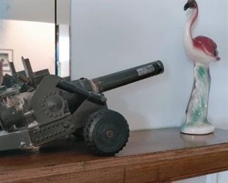 Vintage toy cannon