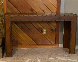 Sofa Table... has a matching storage shelf unit