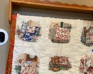 Home made Cross Stitch Quilt-All Hand Stitched!!