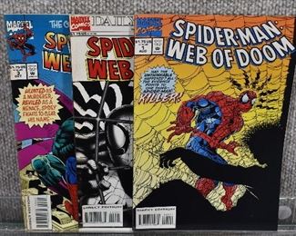 Spider-Man Web of Doom (1994) #'s 1-3 Marvel Comics 3 Issue Limited Series