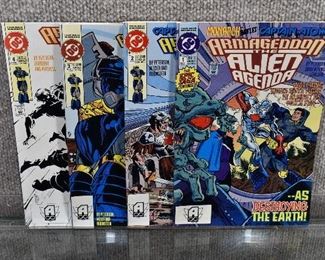 Armageddon Alien Agenda (1991) #'s 1-4 DC Comics 4 Issue Miniseries