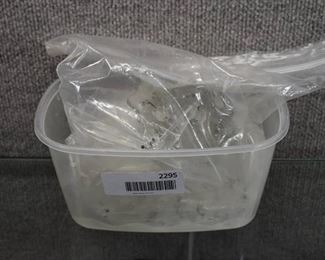 Lot of Assorted Glass Candle Holder Crystals & Prisms