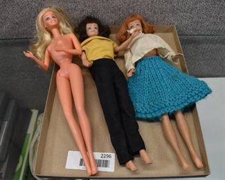 Lot of 3 Vintage Barbie Dolls | Mattel Toy Company | 11"
