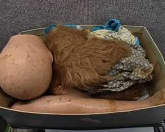 Vintage Doll Parts & Clothes