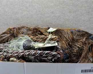 Large Lot Vintage Fabrics, Scrap Pieces, Tassels | LOCAL PICKUP ONLY