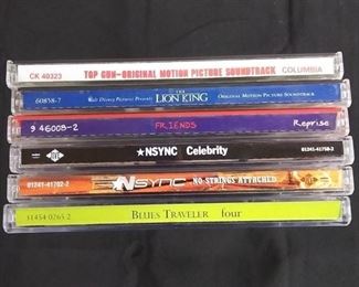 Soundtrack CD's including Top Gun, The Lion King
