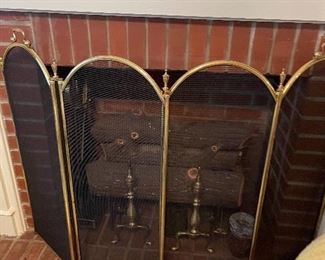 Metal Fireplace Screen