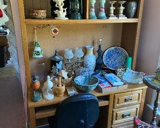 Desk and Bookcase Combo