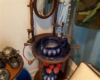 Pitcher and Bowl Set with Stand