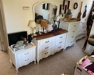 Dixie Furniture French Provincial Bedroom Suite