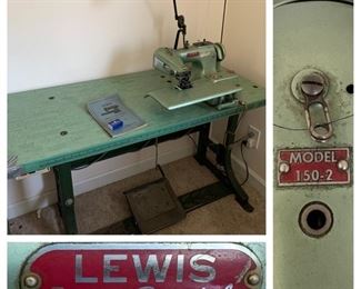 Lewis Union Special Model 150-2 Blind Stitch Hemmer Sewing Machine